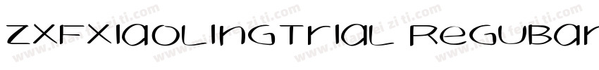 ZXFXiaoLingTrial Regubar字体转换